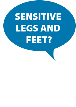 sensitive legs and feet