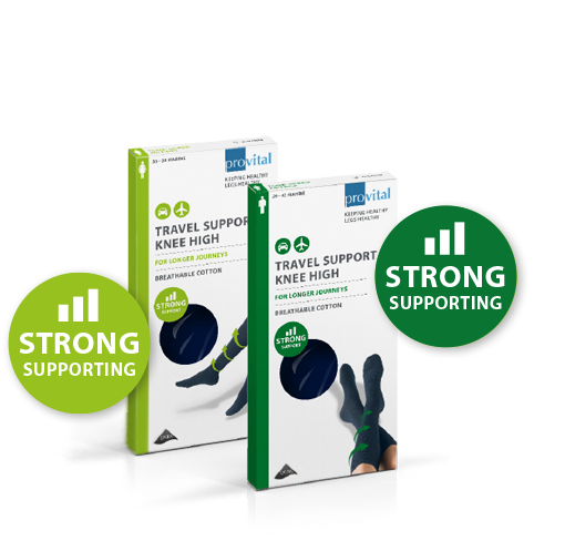 provital travel support knee high strong supporting